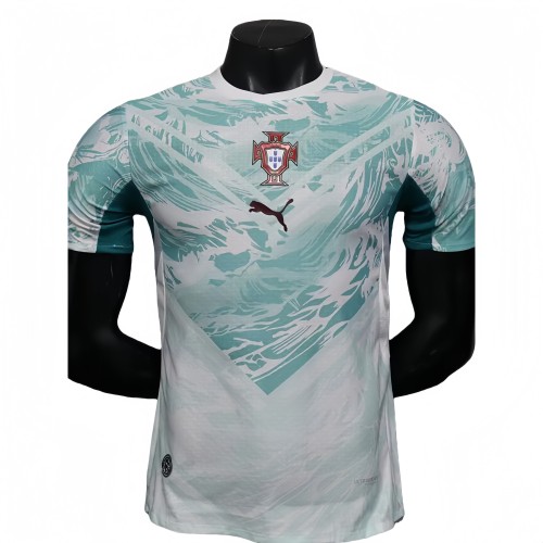 2026-27 Mens Portugal away white blue  Player version soccer Jersey
