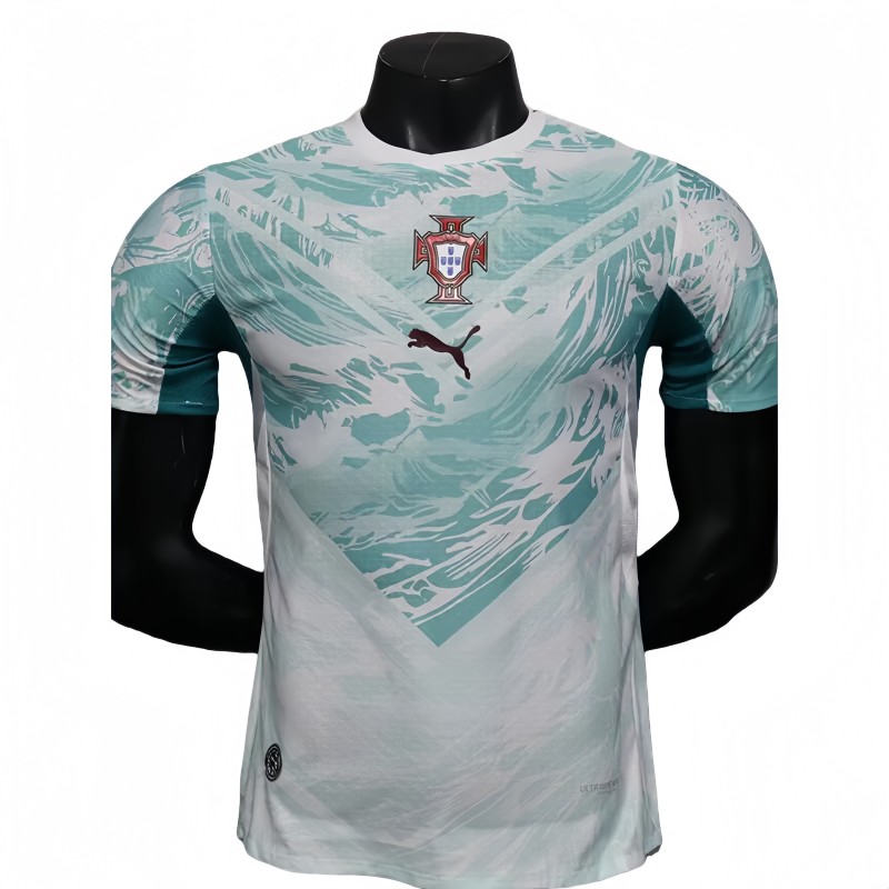 2026-27 Mens Portugal away white blue  Player version soccer Jersey
