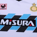 1990-1991 Kids Inter Milan Away Retro Soccer Jersey