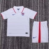 2014 Kids USA United States Home Retro Soccer Jersey