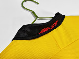1999-00 Mens AC Milan Retro Away yellow soccer Jersey