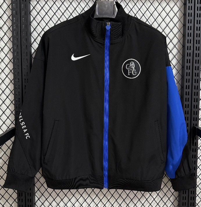 2025-26 Mens Chelsea black windbreaker