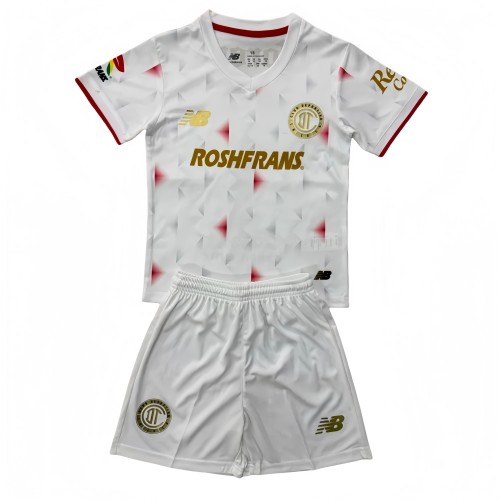 2025-26 KIDS Toluca Away white soccer jersey