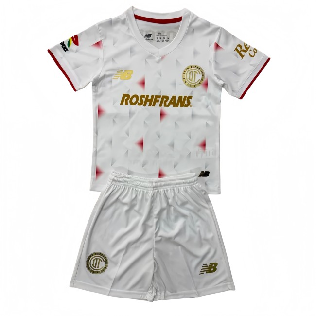 2025-26 KIDS Toluca Away white soccer jersey