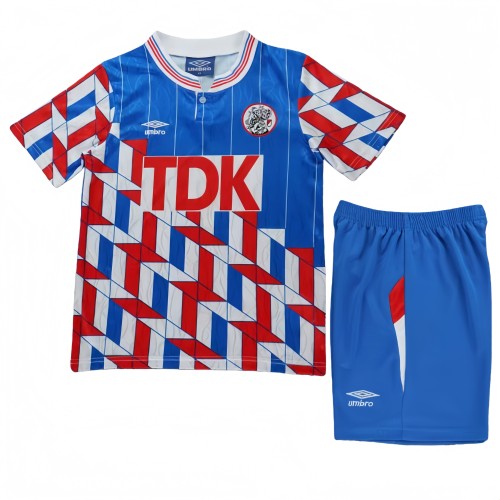1989-90 Kids Ajax away retro soccer jersey