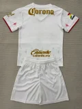 2025-26 KIDS Toluca Away white soccer jersey