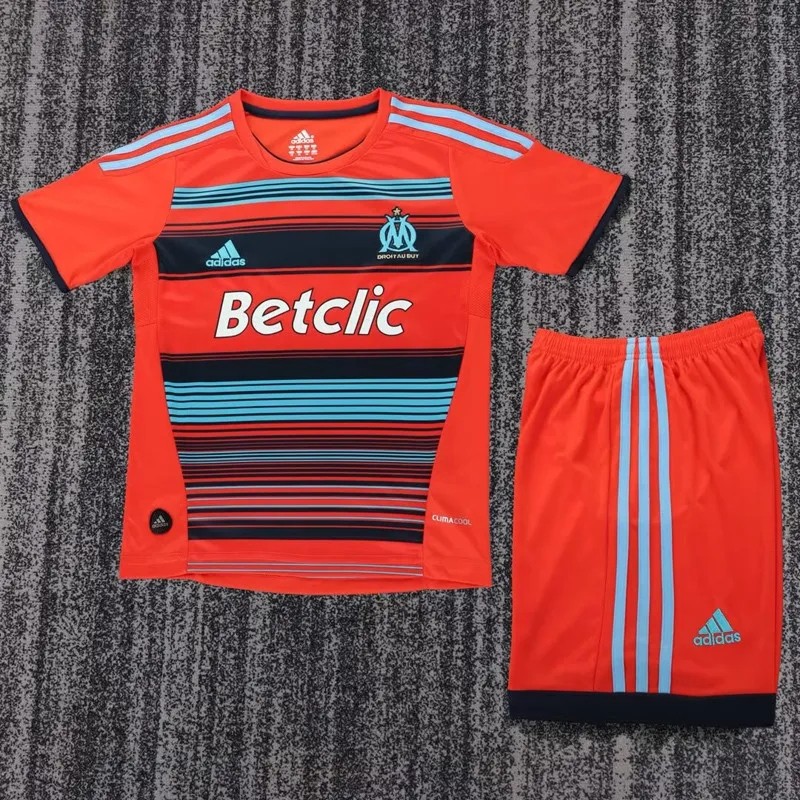 2011-2012 Kids Marseille Away  Retro Soccer Jersey