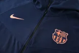 2025-26 Mens Barcelona Royal blue Hoodie Jacket Tracksuit