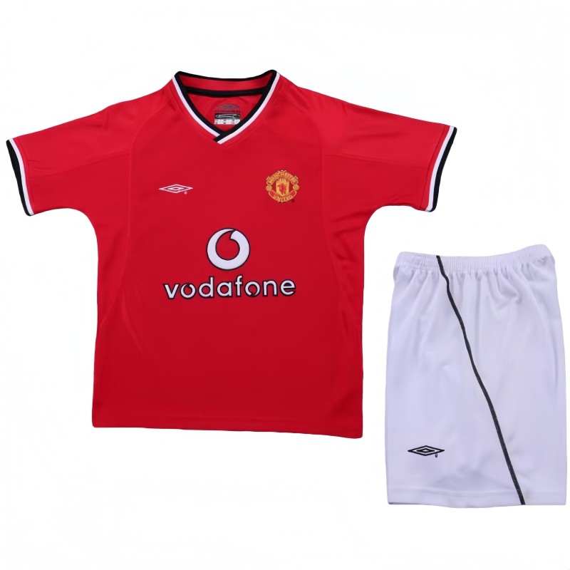2000-02 Kids  Manchester United home soccer jersey