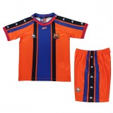 1997-98 Kids Retro Barcelona  away  Soccer Jersey