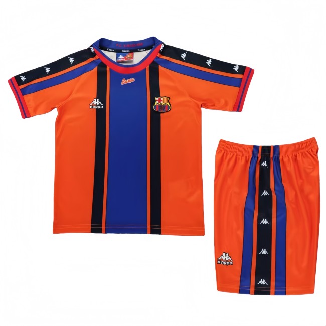 1997-98 Kids Retro Barcelona  away  Soccer Jersey