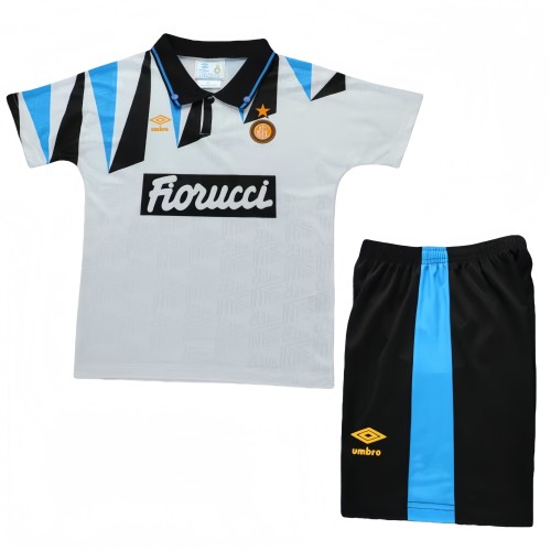 1992-93 Kids Inter Milan away Retro Soccer Jersey
