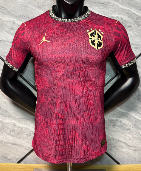 2026-27 Mens Brazil Third away red Player version soccer jersey