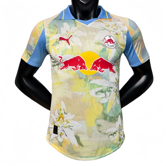 2025-26 Mens Leipzig Red Bull  snow lotus Player version soccer jersey