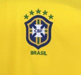2004 Mens Retro Brazil home Long sleeve  Jersey