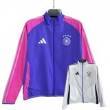 2025-26 Mens Germany white blue Double sided  windbreaker