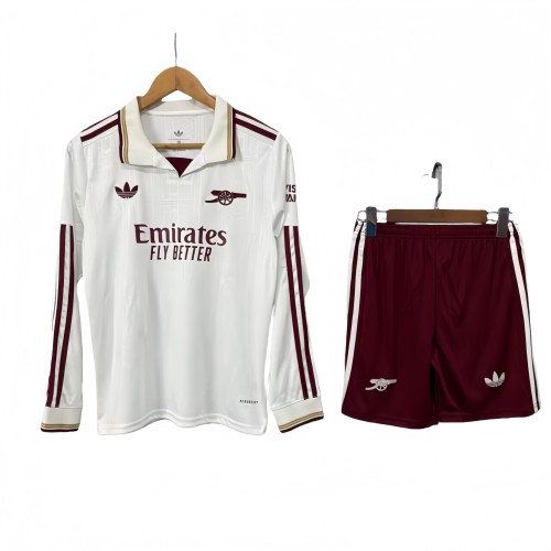 2025-26 KIDS Arsenal Third away long sleeve soccer  jersey