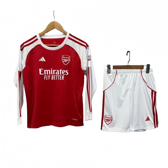 2025-26 KIDS Arsenal home long sleeve soccer  jersey