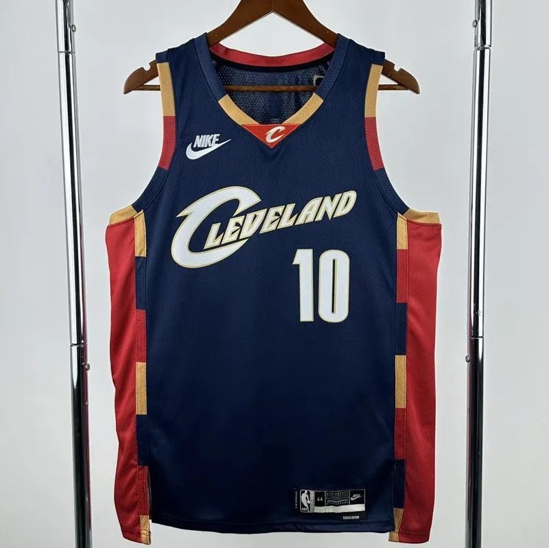 25-26 Cleveland Cavaliers GARLAND #10 Royal blue Retro Top Quality Hot Pressing NBA Jersey (V领)