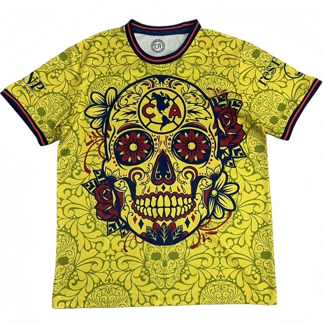 2025-26 Mens Club America Yellow Halloween Soccer Jersey