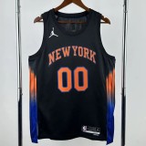 25-26 KNICKS CLARKSON #00 Black Top Quality Hot Pressing NBA Jersey