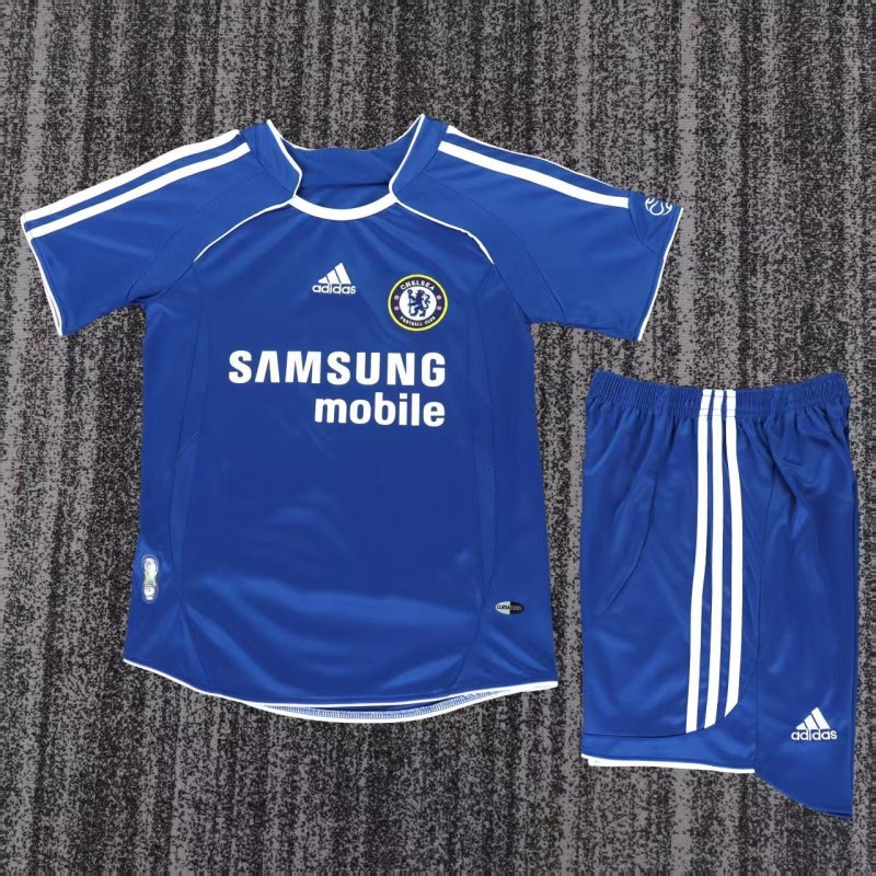 2006-2007  Chelsea Home Kids Retro Soccer Jersey