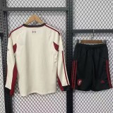 2025-26 Kids LIV away long sleeve soccer Jersey