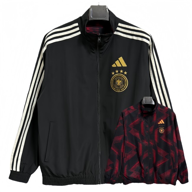 2025-26 Mens Germany Black  Red Double Sided windbreaker