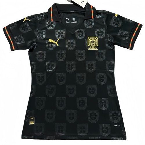2026-27  Women Portugal away black soccer Jersey