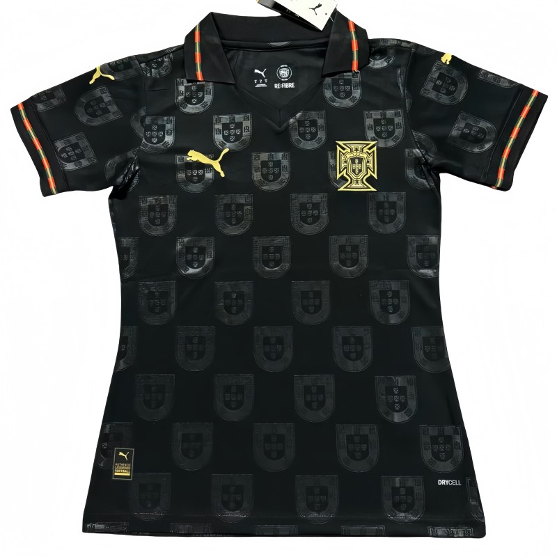 2026-27  Women Portugal away black soccer Jersey