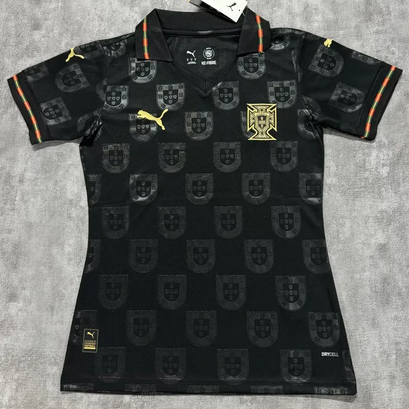 2026-27  Women Portugal away black soccer Jersey