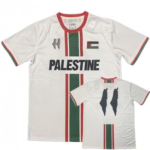 2025-26 Mens Palestina White Special Edition soccer jersey