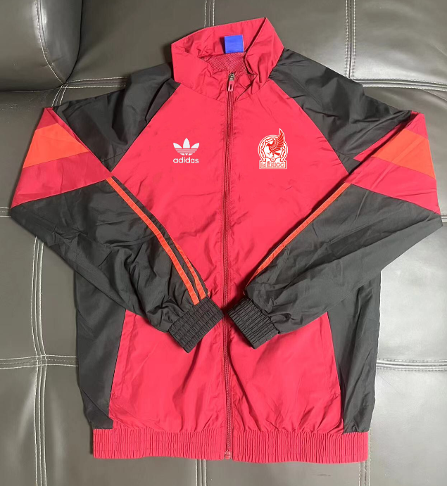 2025-26 Mens Mexico red black windbreaker