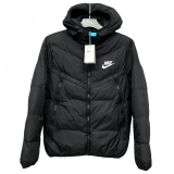 2025-26 NK  black Hooded Cotton Coat