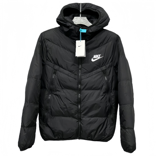 2025-26 NK  black Hooded Cotton Coat