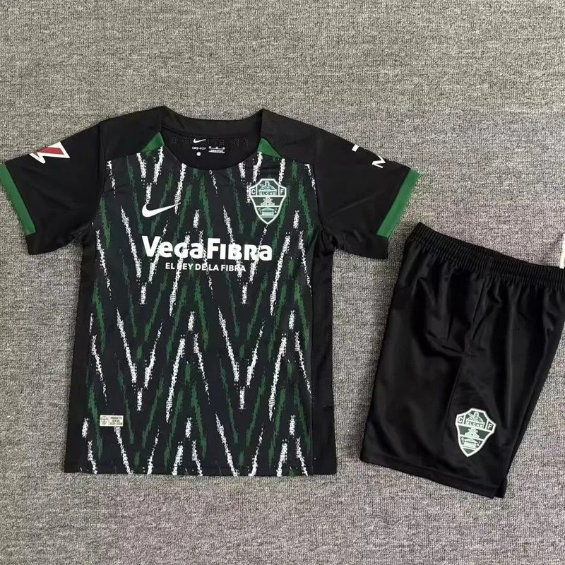 2025-26 KIDS Elche CF away black soccer jersey