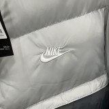 2025-26 NK grey Embroidered version  Hooded Cotton Coat