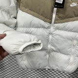 2025-26 NK khaki white Embroidered version Hooded Cotton Coat