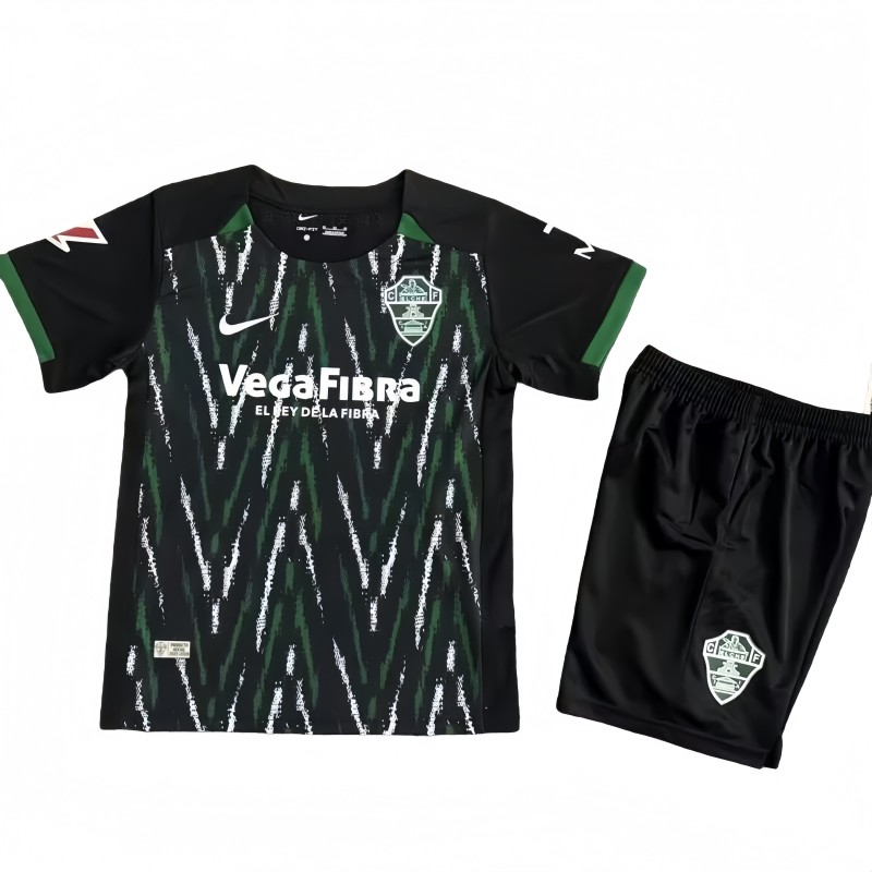 2025-26 KIDS Elche CF away black soccer jersey