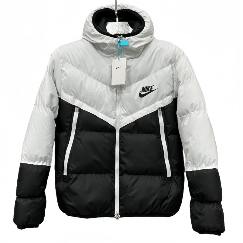 2025-26 NK black white Hooded Cotton Coat