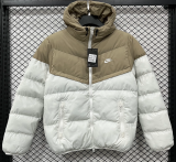 2025-26 NK khaki white Embroidered version Hooded Cotton Coat