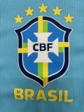 2025-26 Mens Brazil sky blue Polo soccer jersey
