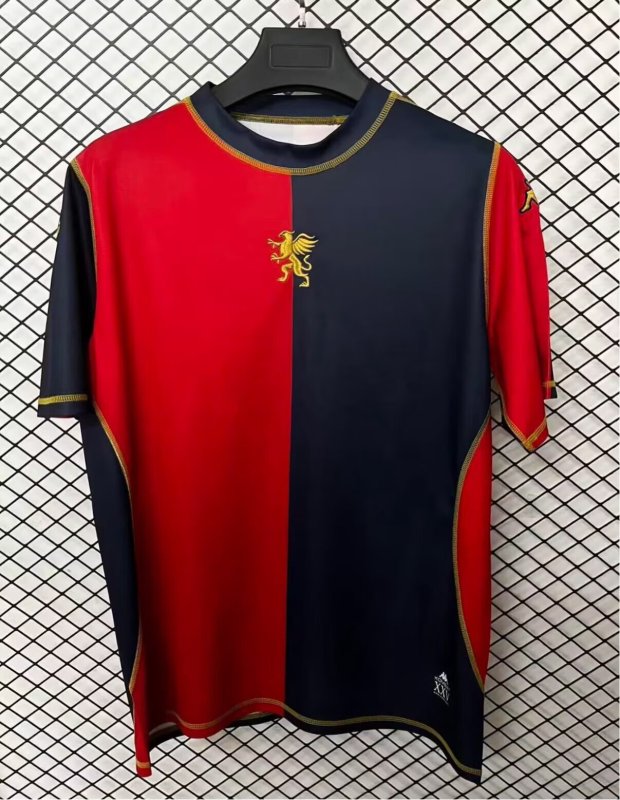 2025-26 Mens Genoa Special Edition red black Soccer Jersey