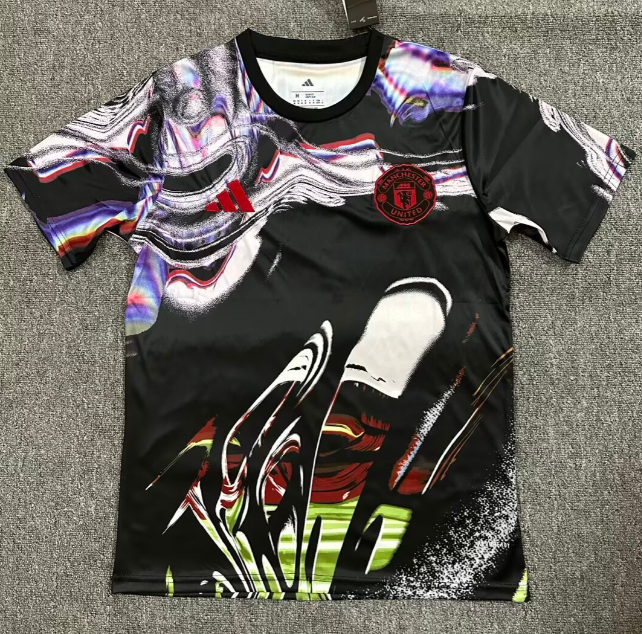 2025-26 Mens Manchester United Special Edition black Soccer Jersey