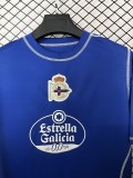 2025-26 Mens  Deportivo La Coruna  Special Edition blue soccer jersey