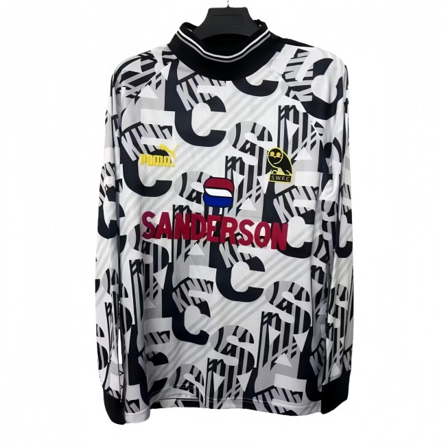 1993 Mens Sheffield Wednesday goalkeeper long sleeve Retro Soccer Jersey