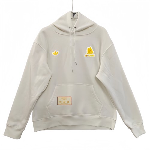 2025-26 Mens Roma Training Hoodie white Football Hoody