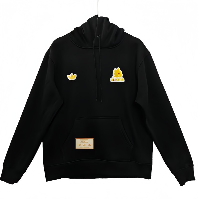 2025-26 Mens Roma Training Hoodie black Football Hoody
