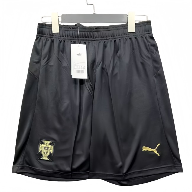 2025-26 Mens Portugal Black Shorts Pants