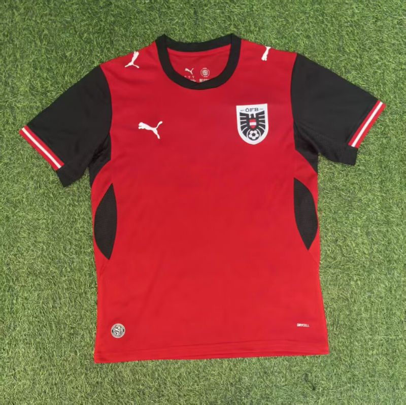 2026-27 Mens Austria home red soccer jersey